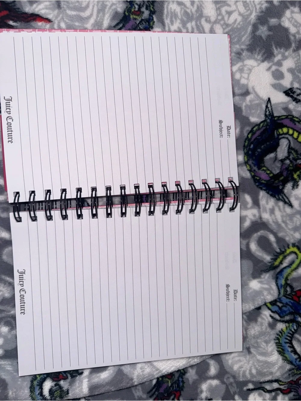 Juicy Couture Pink Heart Pen Set & Spiral Journal